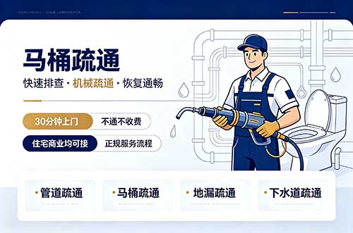 梅州马桶疏通
