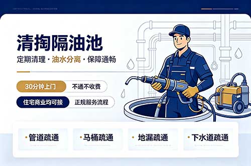 梅州清掏隔油池